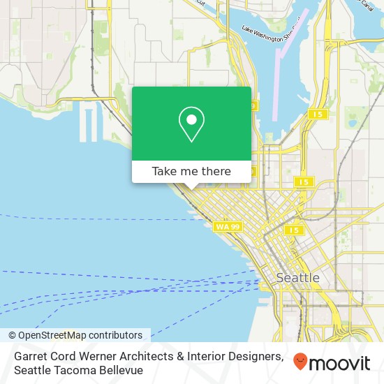 Mapa de Garret Cord Werner Architects & Interior Designers, 3132 Western Ave