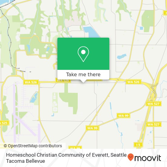 Mapa de Homeschool Christian Community of Everett, Everett, WA 98204