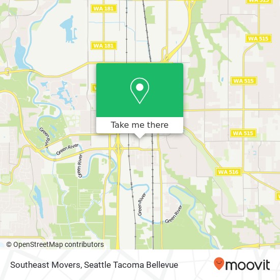 Mapa de Southeast Movers, 4th Ave S