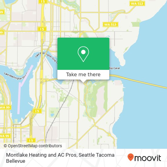 Mapa de Montlake Heating and AC Pros, 2463 26th Ave E