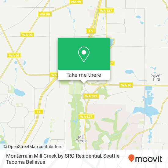 Mapa de Monterra in Mill Creek by SRG Residential, 13401 Dumas Rd