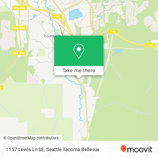 Mapa de 1157 Lewis Ln SE, Issaquah, WA 98027