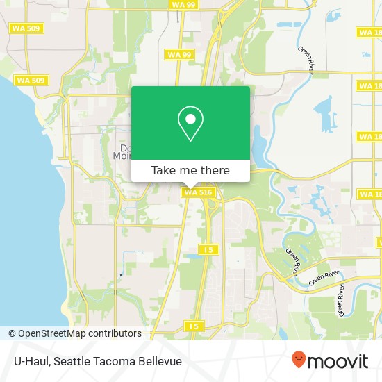 Mapa de U-Haul, 23250 Pacific Hwy S