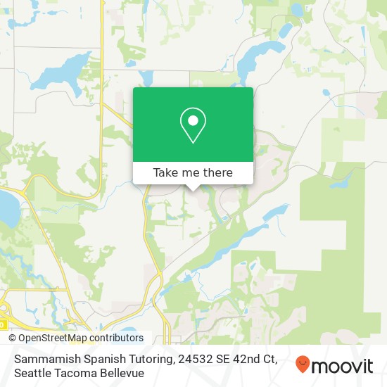 Mapa de Sammamish Spanish Tutoring, 24532 SE 42nd Ct