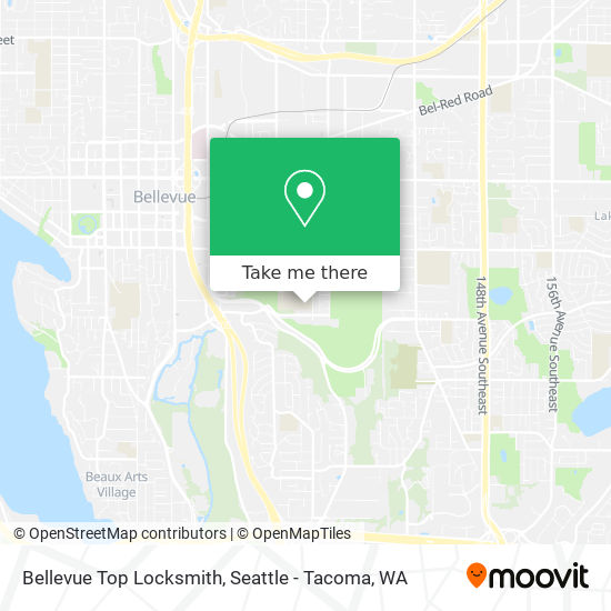 Mapa de Bellevue Top Locksmith