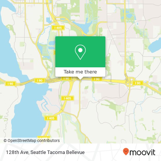Mapa de 128th Ave, Bellevue, WA 98006