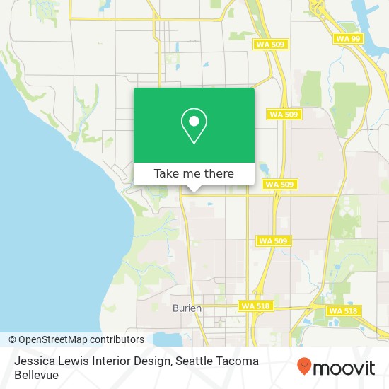 Mapa de Jessica Lewis Interior Design, SW 128th St