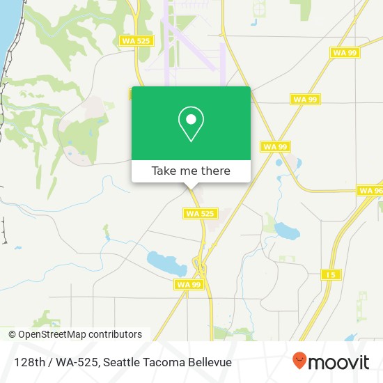 128th / WA-525, Lynnwood, WA 98087 map