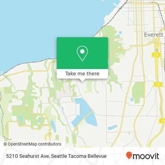 Mapa de 5210 Seahurst Ave, Everett, WA 98203
