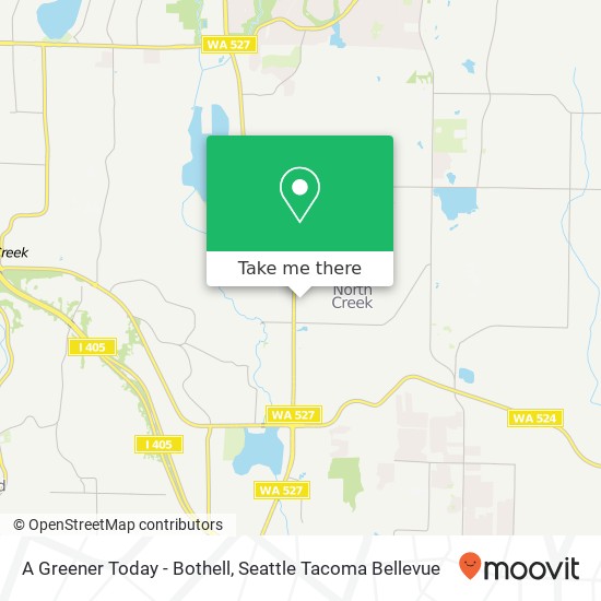 Mapa de A Greener Today - Bothell, 19315 Bothell Everett Hwy