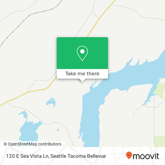 Mapa de 120 E Sea Vista Ln, Grapeview, WA 98546
