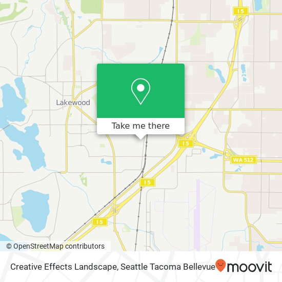 Mapa de Creative Effects Landscape, 10304 Lakeview Ave SW