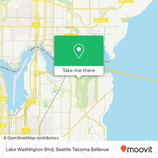 Lake Washington Blvd, Seattle, WA 98112 map