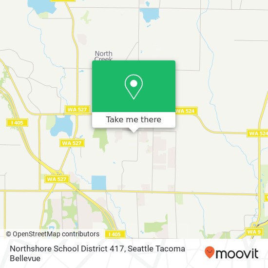 Mapa de Northshore School District 417, 21400 35th Ave SE