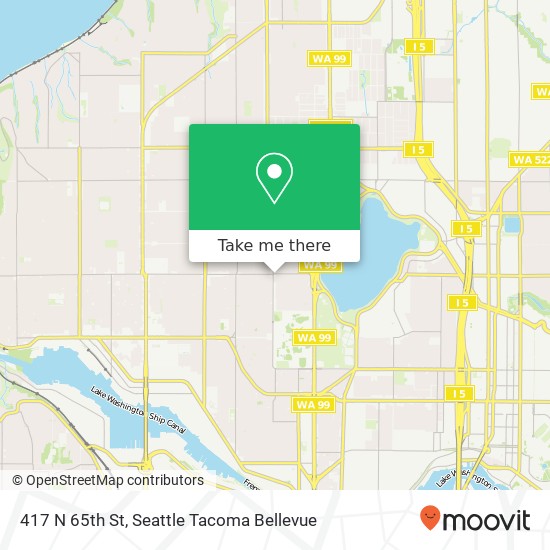 Mapa de 417 N 65th St, Seattle, WA 98103