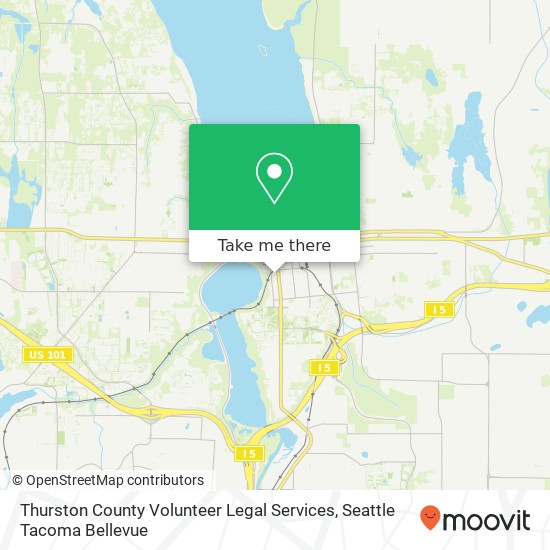 Mapa de Thurston County Volunteer Legal Services, 711 Capitol Way S