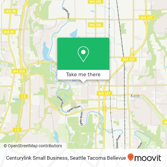 Mapa de Centurylink Small Business