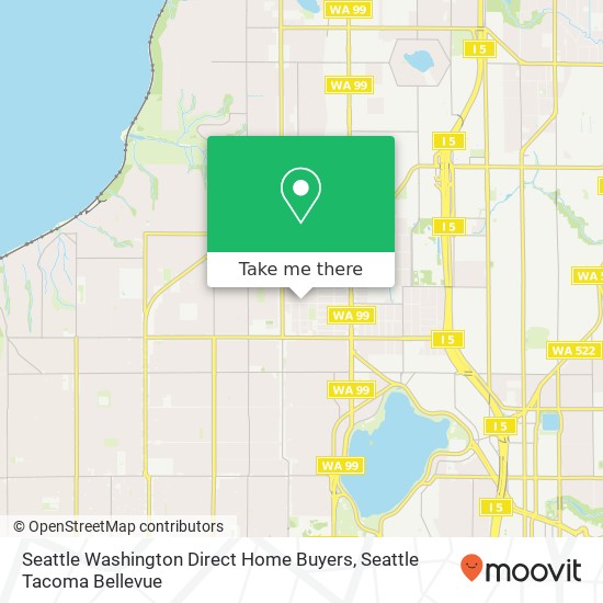 Mapa de Seattle Washington Direct Home Buyers, 510 N 90th St