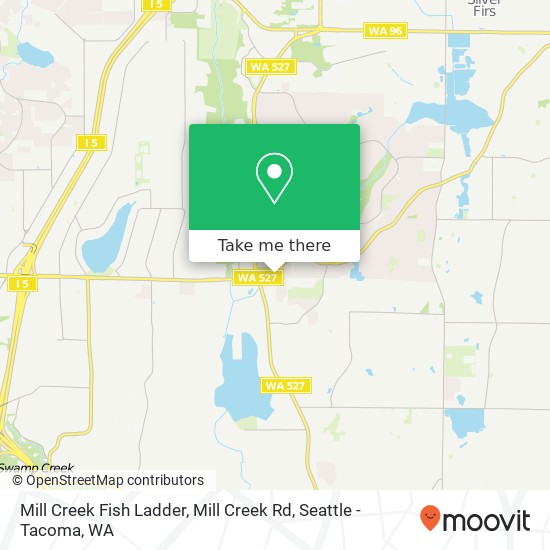 Mill Creek Fish Ladder, Mill Creek Rd map