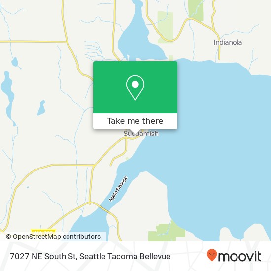Mapa de 7027 NE South St, Suquamish, WA 98392