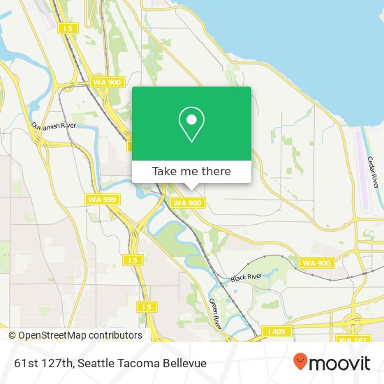 61st 127th, Seattle, WA 98178 map