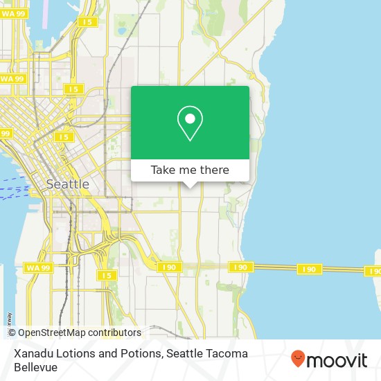 Mapa de Xanadu Lotions and Potions, 152 25th Ave