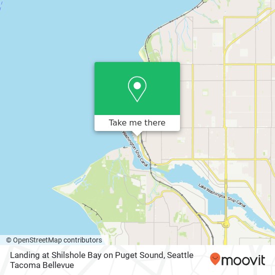 Mapa de Landing at Shilshole Bay on Puget Sound