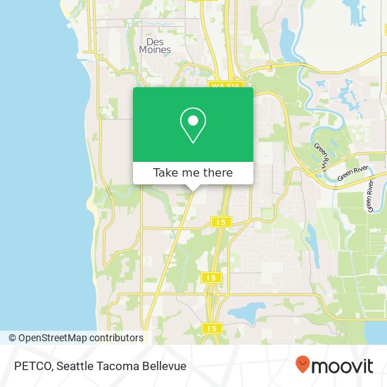 Mapa de PETCO, 25250 Pacific Hwy S