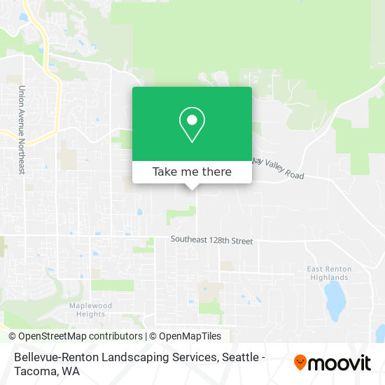 Bellevue-Renton Landscaping Services map