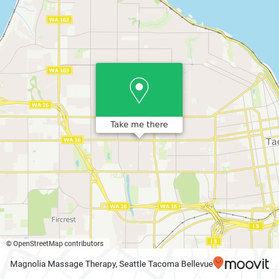 Mapa de Magnolia Massage Therapy, 3837 S 12th St