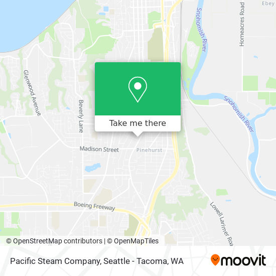 Pacific Steam Company map