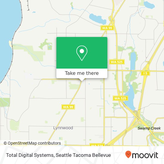 Mapa de Total Digital Systems, 16809 Highway 99