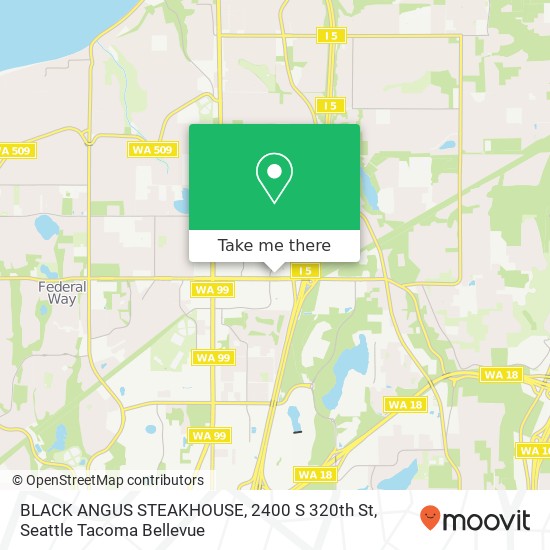 Mapa de BLACK ANGUS STEAKHOUSE, 2400 S 320th St