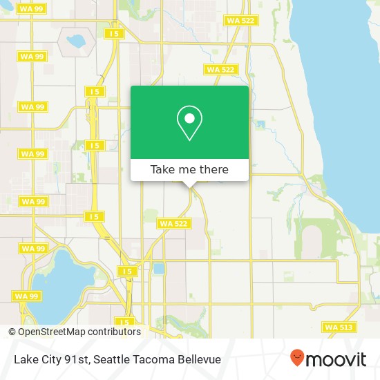 Mapa de Lake City 91st, Seattle, WA 98115