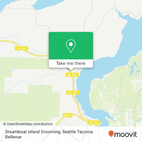 Mapa de Steamboat Island Grooming, 6531 Sexton Dr NW