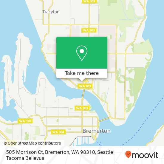 505 Morrison Ct, Bremerton, WA 98310 map