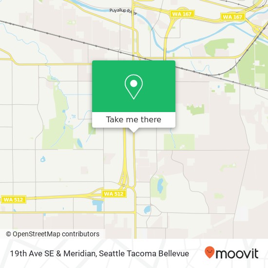 Mapa de 19th Ave SE & Meridian, Puyallup, WA 98372