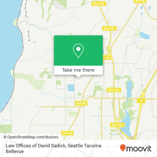 Mapa de Law Offices of David Sadick, 15517 46th Pl W