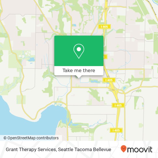 Mapa de Grant Therapy Services, 104th Ave NE