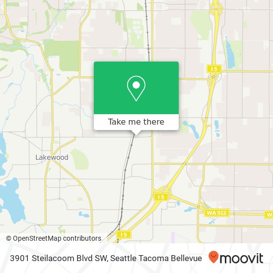 Mapa de 3901 Steilacoom Blvd SW, Lakewood, WA 98499