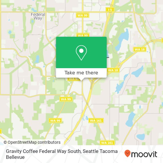 Gravity Coffee Federal Way South, 35007 Enchanted Pkwy S map