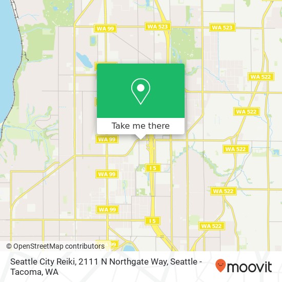 Mapa de Seattle City Reiki, 2111 N Northgate Way