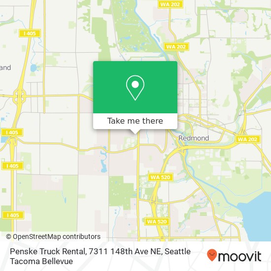 Mapa de Penske Truck Rental, 7311 148th Ave NE