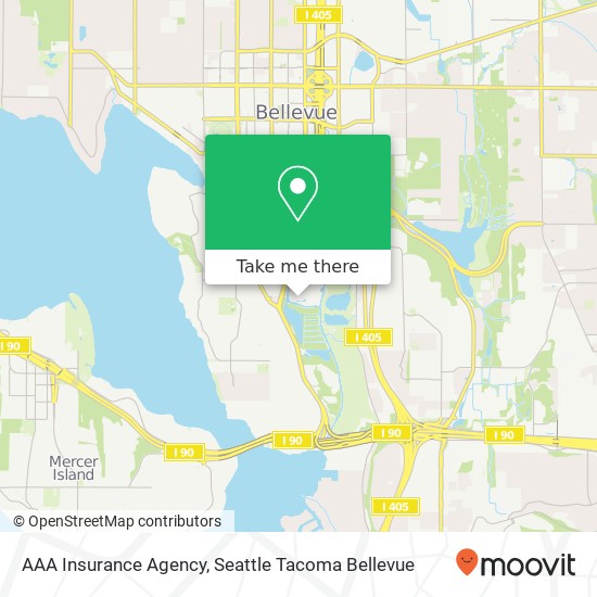 AAA Insurance Agency, 1745 114th Ave SE map