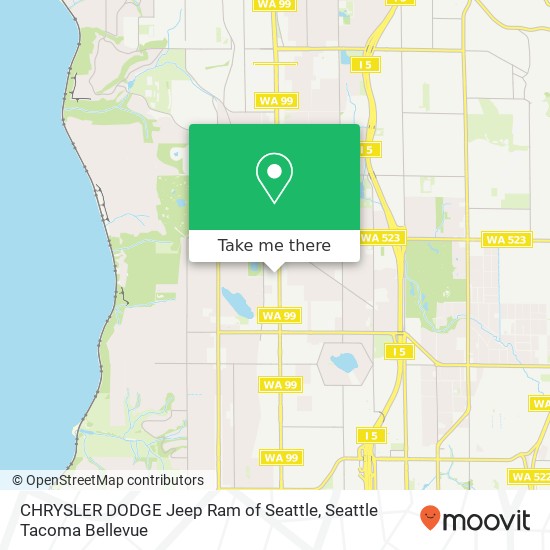 CHRYSLER DODGE Jeep Ram of Seattle, 13733 Aurora Ave N map