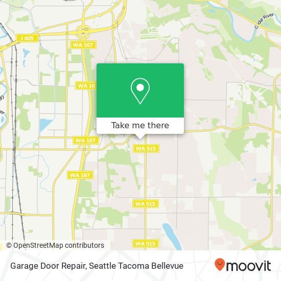 Mapa de Garage Door Repair, 17801 108th Ave SE