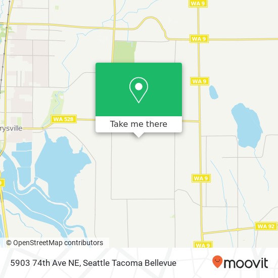 Mapa de 5903 74th Ave NE, Marysville, WA 98270