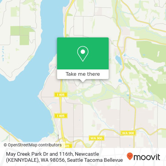 May Creek Park Dr and 116th, Newcastle (KENNYDALE), WA 98056 map