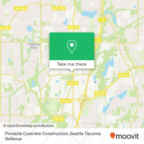 Mapa de Pinnacle Concrete Construction, 33427 Pacific Hwy S