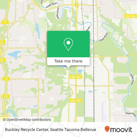 Mapa de Buckley Recycle Center, W Valley Hwy S